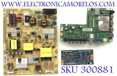 KIT DE TARJETAS PARA TV SHARP / MAIN XECB01K014 / 715G6840-M01-000-004T / T-CON 55.42T36.C03 / 50T20-C06 / T500HVN08.3 / FUENTE PLTVDQ341XXPR / 715G6335-P01-003-003H / PANEL TPT420H2-HVN07 REV:S370B / MODELO LC-42LB261U